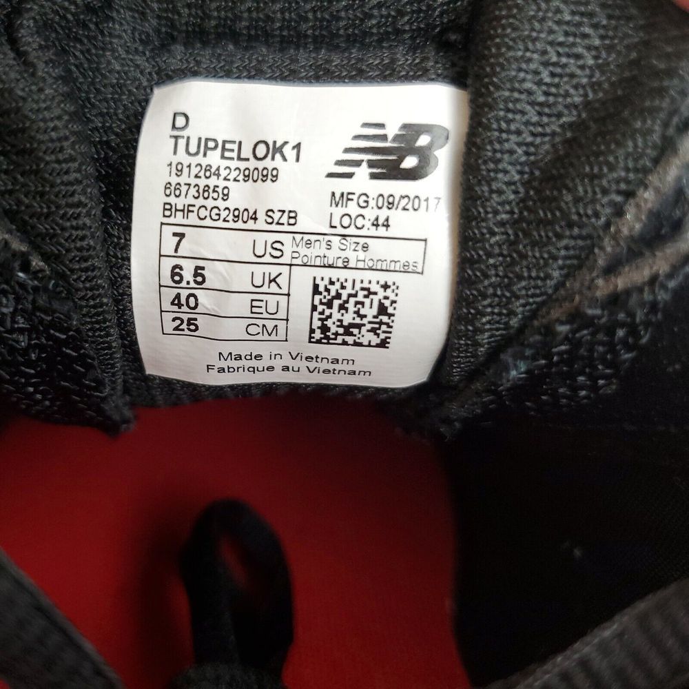 New Balance Tupelo V1 Black White Baseball Cleats Shoes Mens Size 7 - TUPELOK1 - Picture 12 of 12